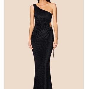 Nookie Elegant Black One-Shoulder Dress - Mirage dress